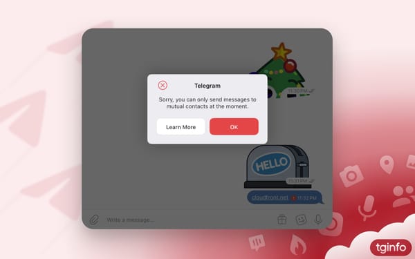 Telegram bloqueia links para o domínio CDN da Amazon